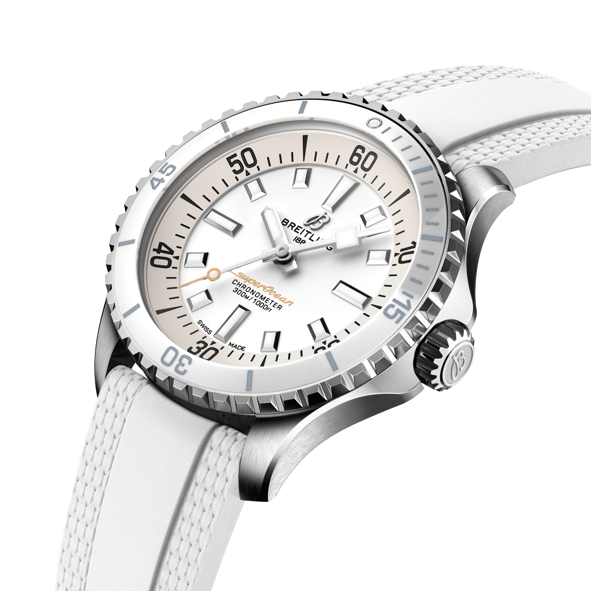 A17377211A1S1 Breitling Superocean Automatic 36 vit gummiband