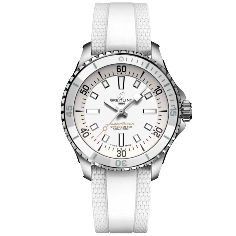 A17377211A1S1 Breitling Superocean Automatic 36 vit gummiband