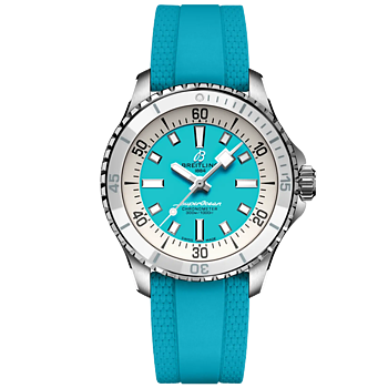 A17377211C1S1 Breitling Superocean Automatic 36 turkos gummiband