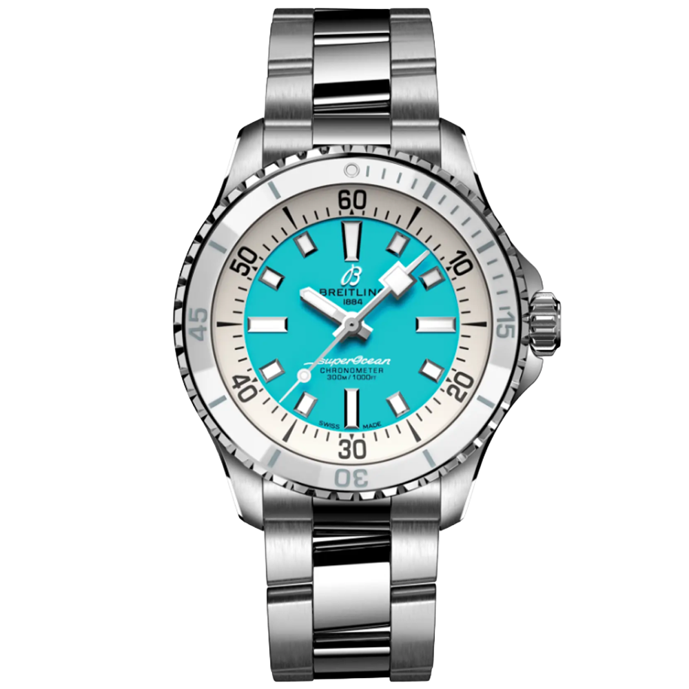 A17377211C1A1 Breitling Superocean Automatic 36 turkos länk