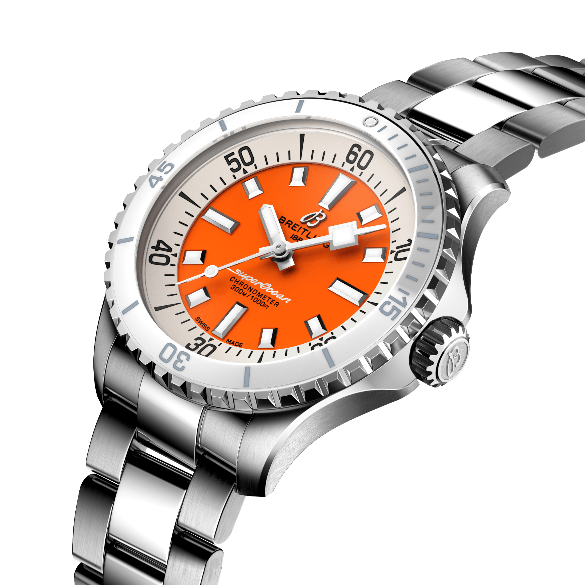 A1737721101A1 Breitling Superocean Automatic 36 orange länk