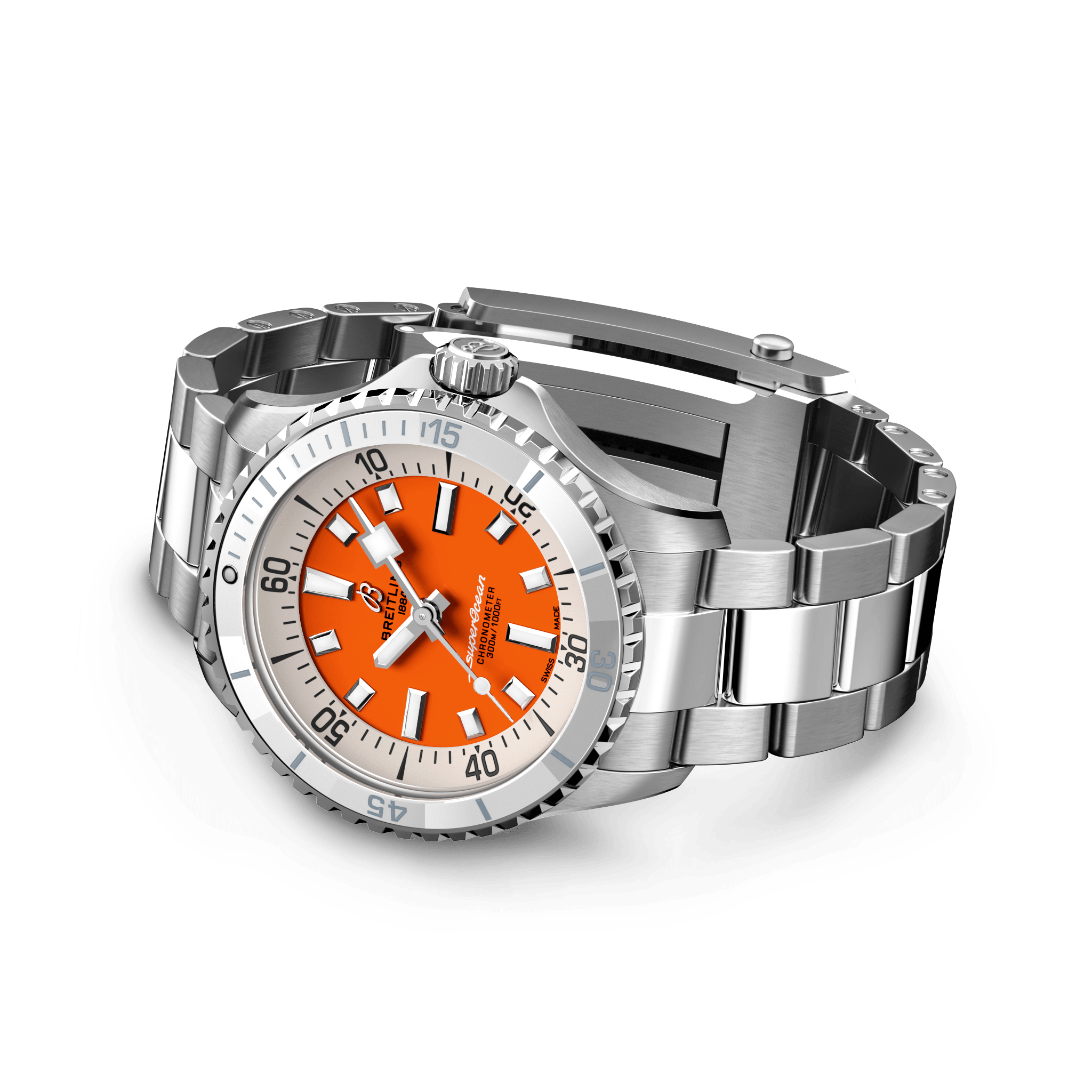 A1737721101A1 Breitling Superocean Automatic 36 orange länk