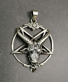 Pentagram med Gethuvud /Baphomet