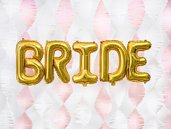 Ballonggirlang | "BRIDE" | Guld