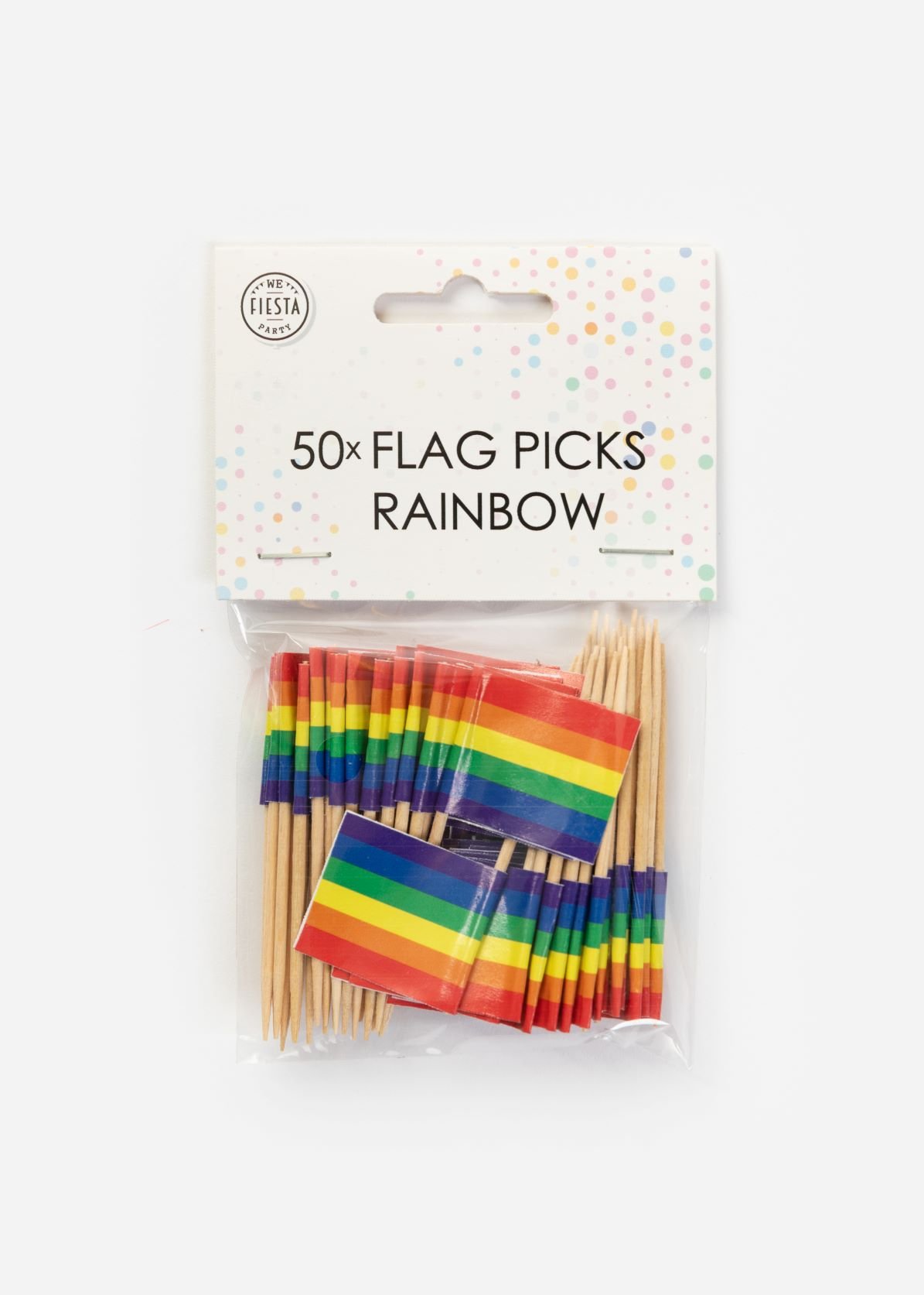 Cake picks | 50-pack | Regnbåge | Pride