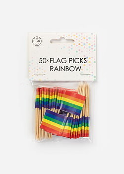 Cake picks | 50-pack | Regnbåge | Pride