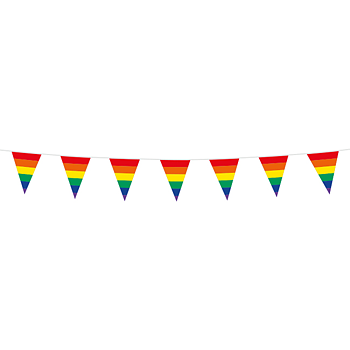 Vimpel | 3 meter | Regnbåge | Pride