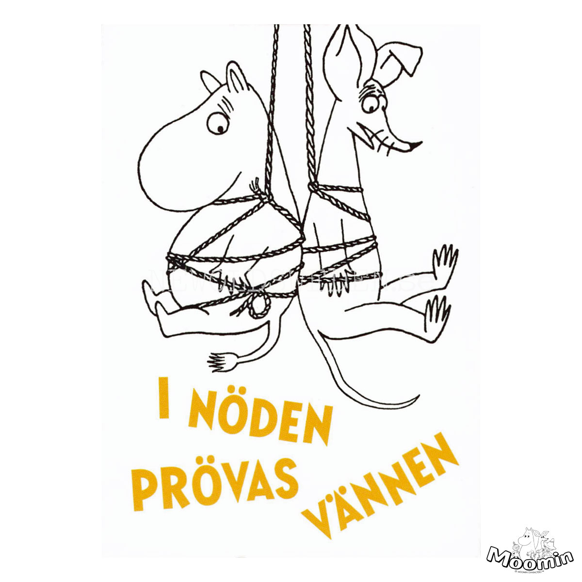 I NÖDEN PRÖVAS VÄNNEN Moomintroll & Sniff MOOMIN - 340 - 3