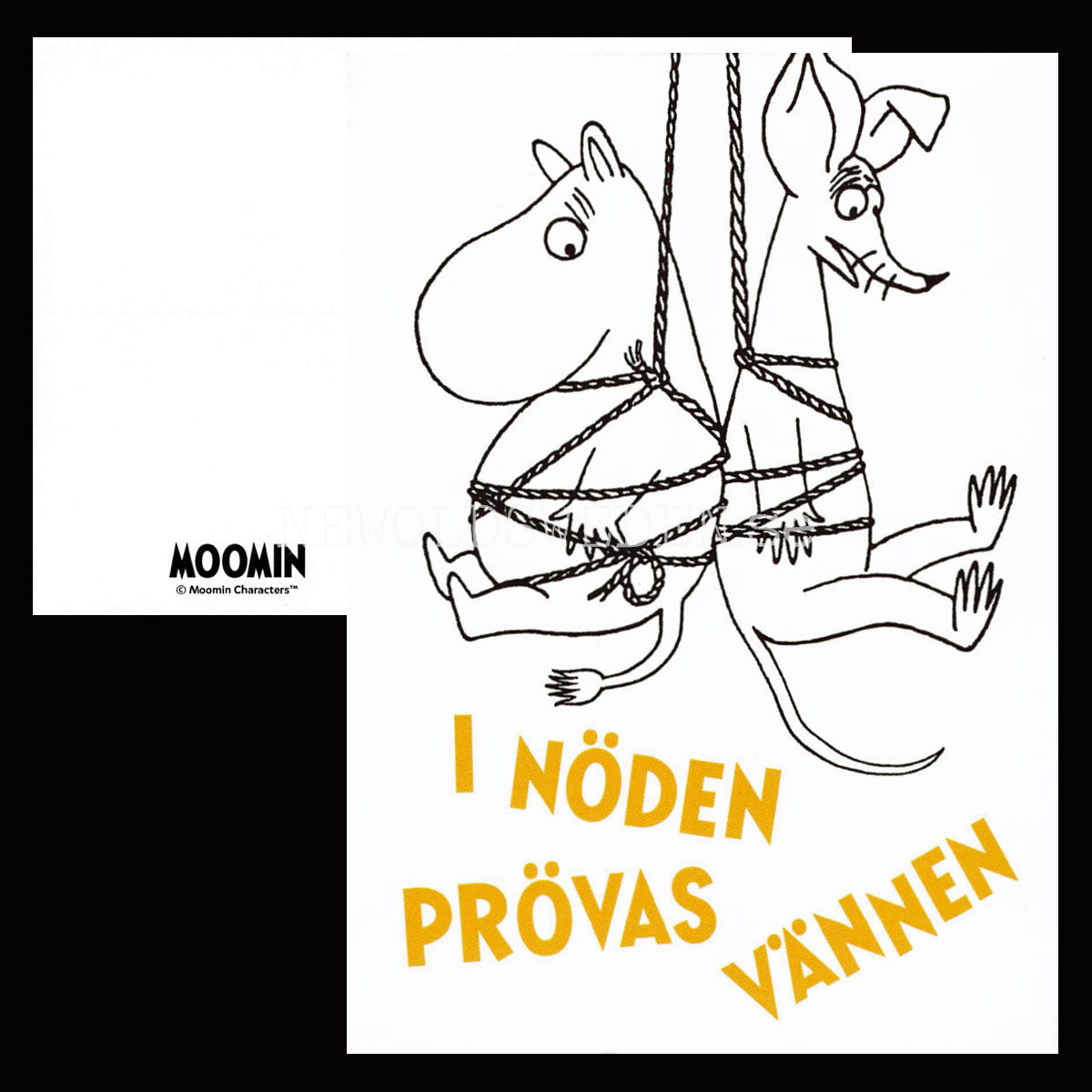 I NÖDEN PRÖVAS VÄNNEN Moomintroll & Sniff MOOMIN - 340 - 2