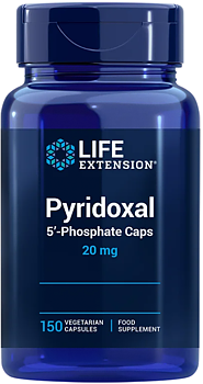 Life Extension Pyridoxal 5-Phosphate – Aktivt Vitamin B6 (150 kap)