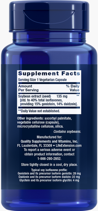 Life Extension Soy Isoflavones – Soja-isoflavoner (30 kapslar) - 2