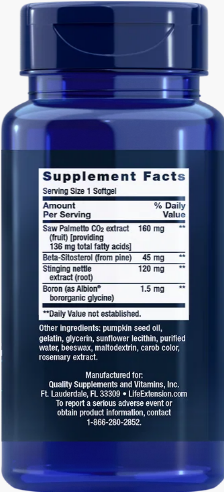 Life Extension Saw Palmetto Nettle Root – Prostata & Urinvägar - 2