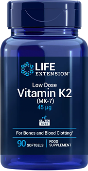 Life Extension Low-Dose Vitamin K2 45 mcg – Skelett & Kärl