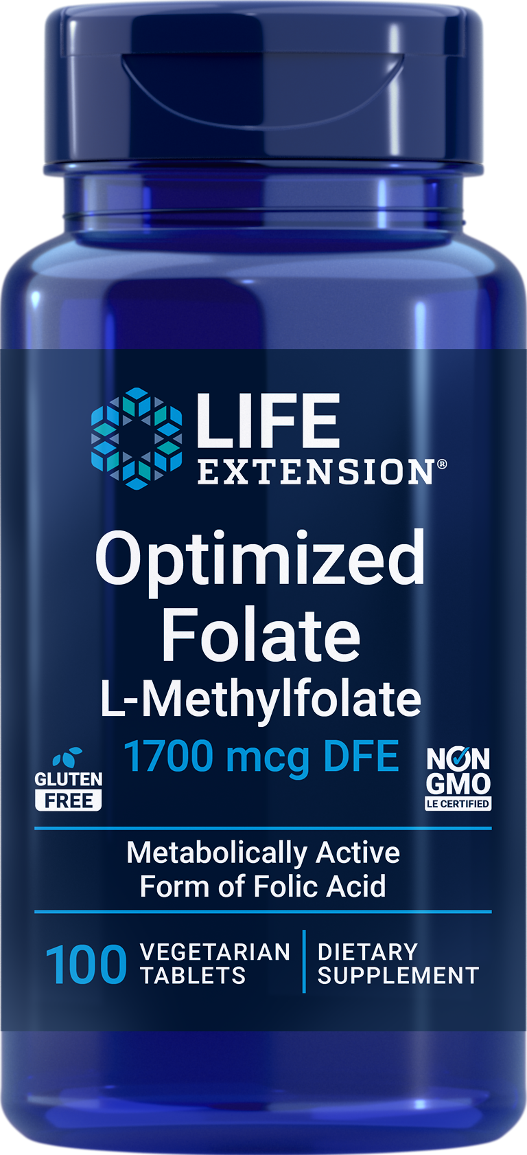 Life Extension Optimized Folate 1700 mcg – Aktiv Folsyra