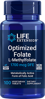 Life Extension Optimized Folate 1700 mcg – Aktiv Folsyra