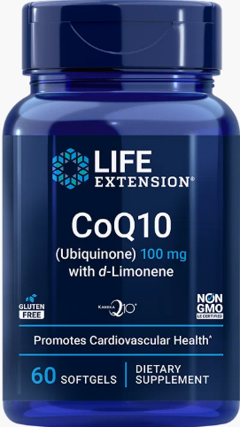 Life Extension CoQ10 with d-Limonene – Koenzym Q10 (60 softgels)