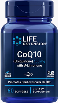 Life Extension CoQ10 with d-Limonene – Koenzym Q10 (60 softgels)