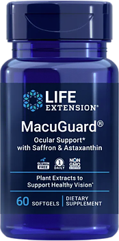 MacuGuard Ocular Support with Saffron and Astaxanthin, 60 softgels