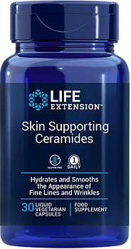 Life Extension Skin Supporting Ceramides – Fukt för Huden (30 kap)