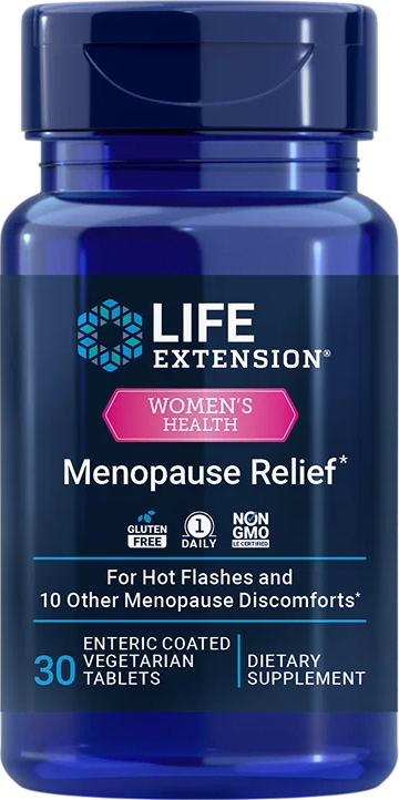 Life Extension Menopause Relief – Stöd vid Klimakteriet (30 fl)