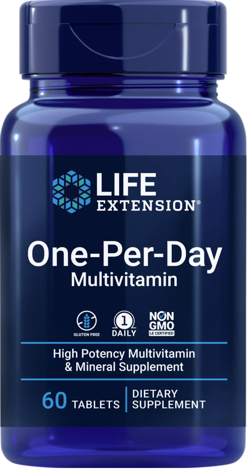 Life Extension One Per Day – Komplett Multivitamin (60 tabletter)