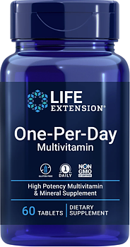 Life Extension One Per Day – Komplett Multivitamin (60 tabletter)