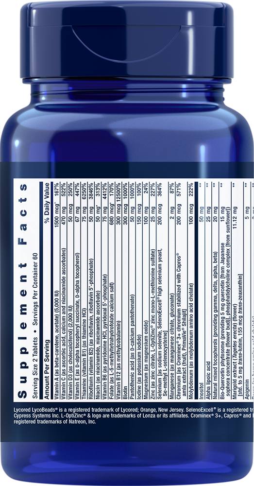 Life Extension Two-Per-Day – Högpotent Multivitamin (120 tabletter) - 2