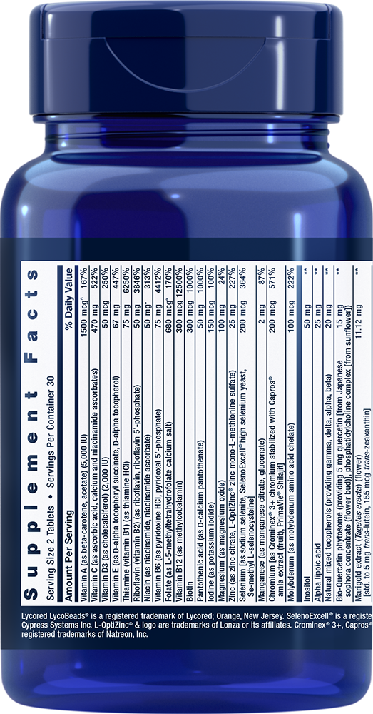 Life Extension Two-Per-Day – Högpotent Multivitamin (60 tabletter) - 2