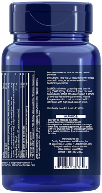 Life Extension Two-Per-Day – Högpotent Multivitamin (60 kapslar) - 3