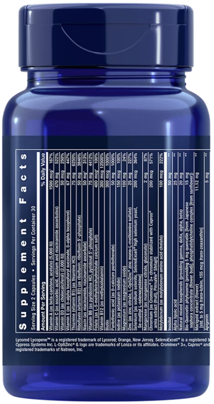 Life Extension Two-Per-Day – Högpotent Multivitamin (60 kapslar) - 2