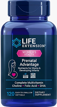 Life Extension Prenatal Advantage – Multivitamin för Gravida (120 kap)
