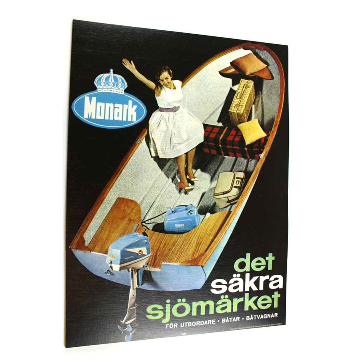 Plakat Monark båt 30x40 cm