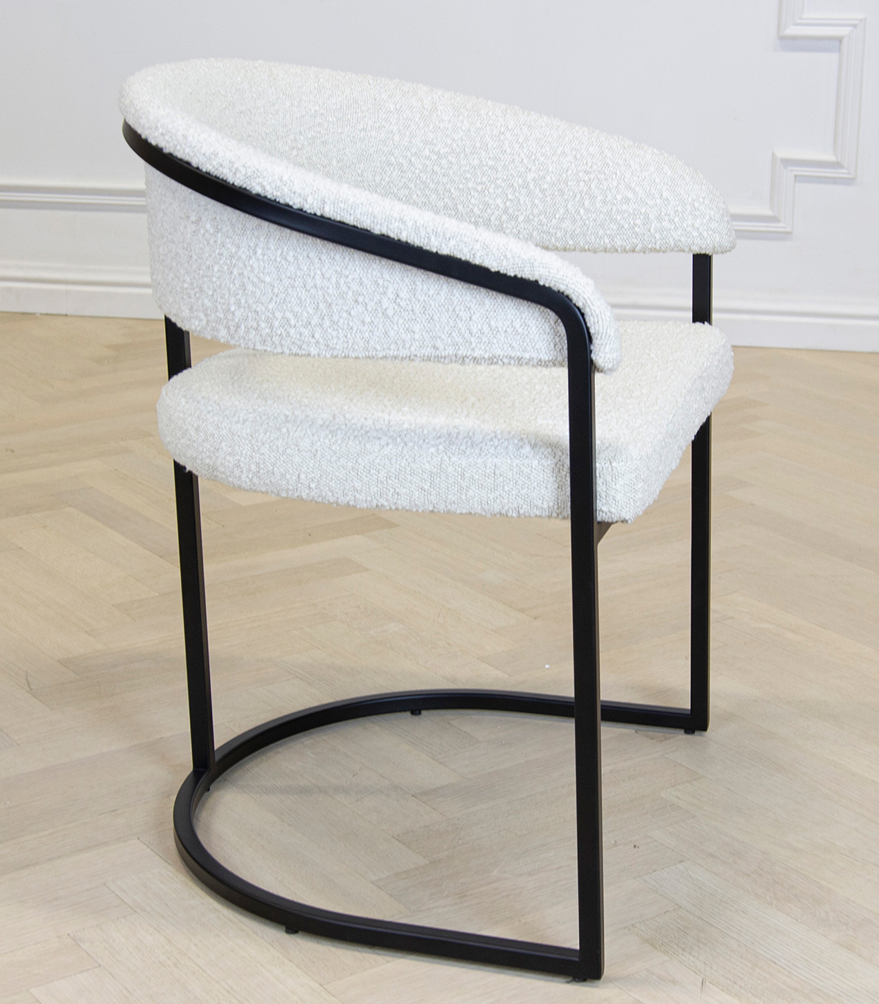 Chloé stol svart/bouclé - 11