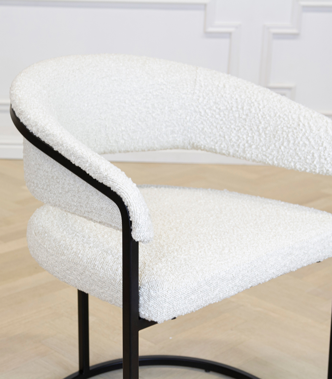 Chloé stol svart/bouclé - 3