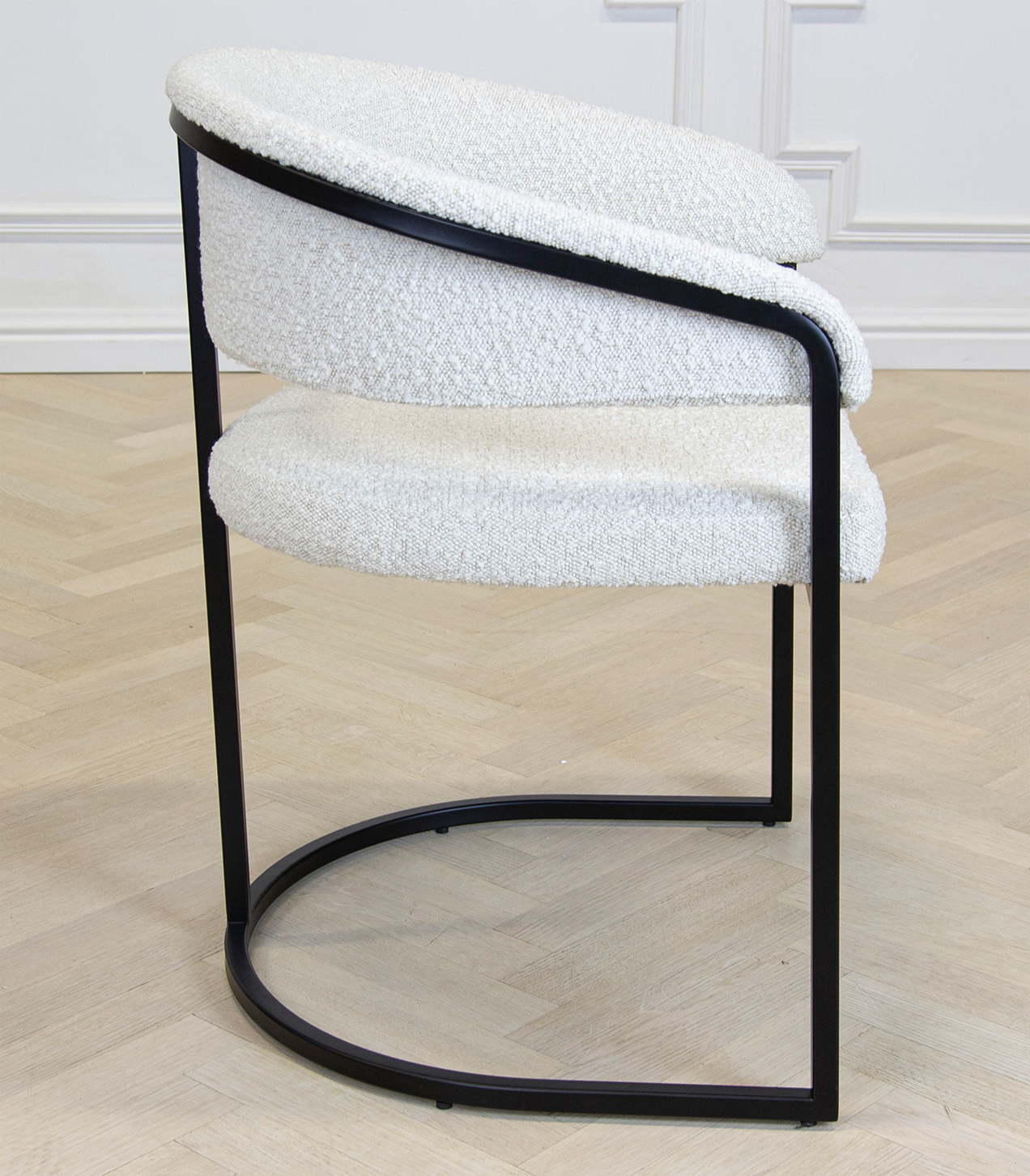 Chloé stol svart/bouclé - 10