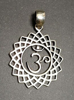 Lotus  Aum  Hänge i  Silver 