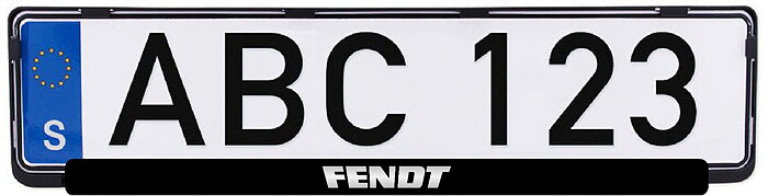 Nummerplåtsdekal "Fendt"