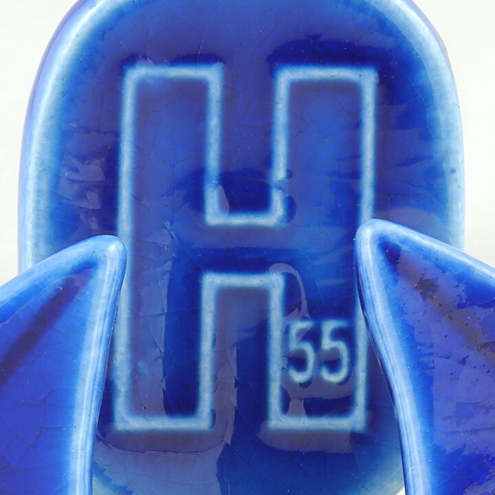 Carl-Harry Stålhane (1955) Turquoise Pottery Brooch and Earrings from H55 Exhibition with Box