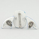 Carl-Harry Stålhane (1955) Turquoise Pottery Brooch and Earrings from H55 Exhibition with Box