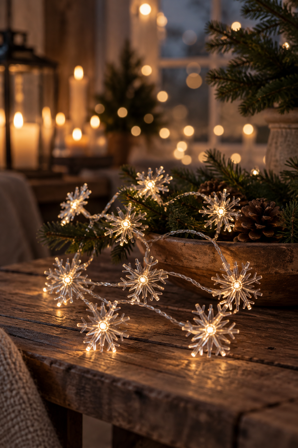Light chain Snowflakes - 135 cm - 2