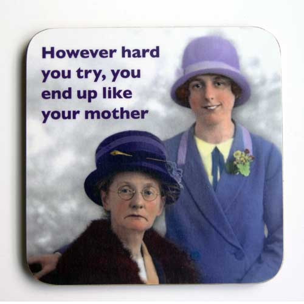 Photocaptions : Like your mother - glasunderlägg i melamin