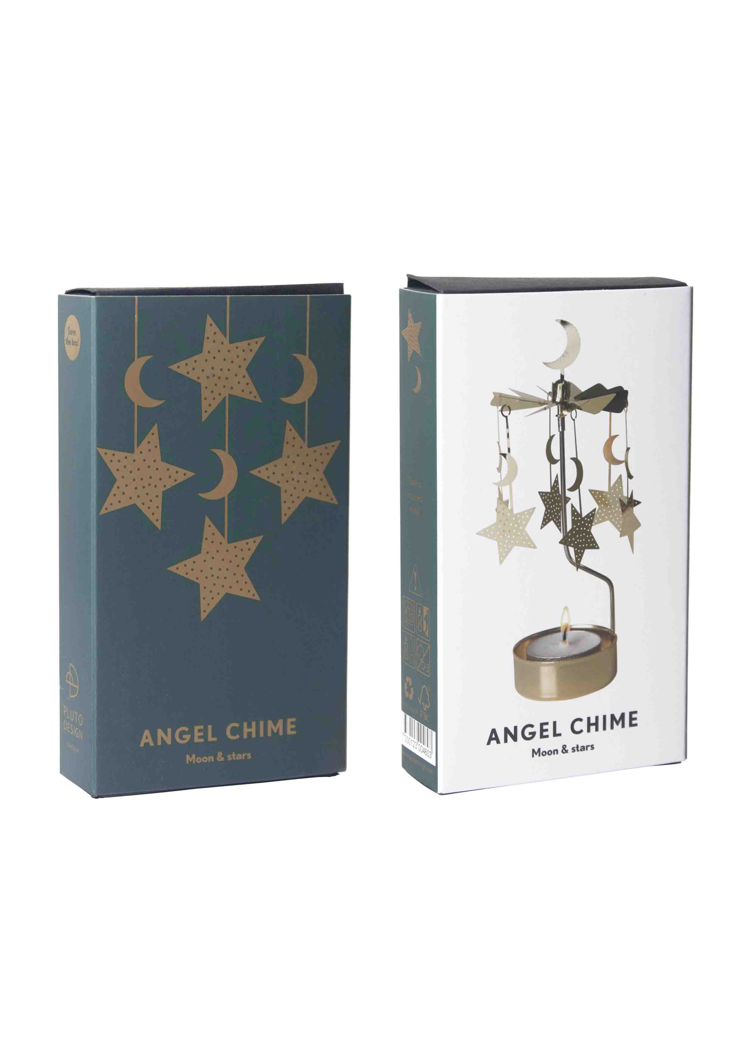 TEALIGHT SPINNER MOON AND STARS - Pluto Design Private customer