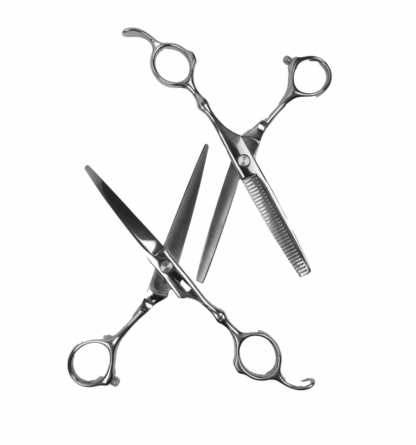 Professional Hairdressing Scissors and Thinning Scissors deluxe 4 parts - 6
