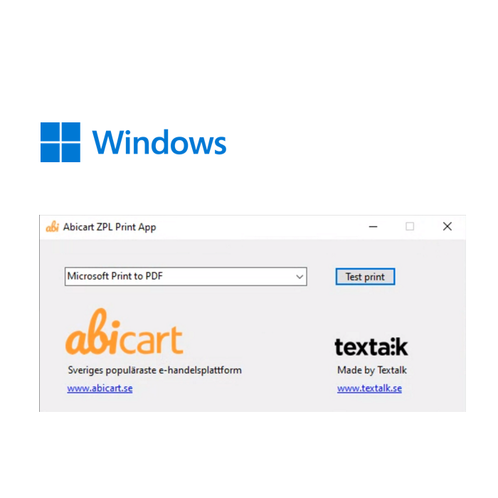 Abicart ZPL PrintApp For Windows Print Zebra Labels Abicart