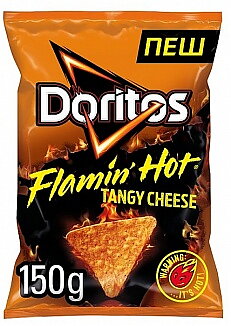 Doritos flaming hot tangy cheese