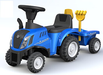 Traktor Gåbil med Tillbehör, Blå