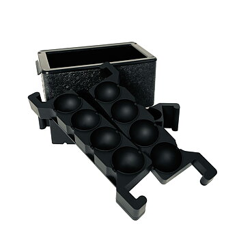 Form för kristallklar is - 8 x Bollar