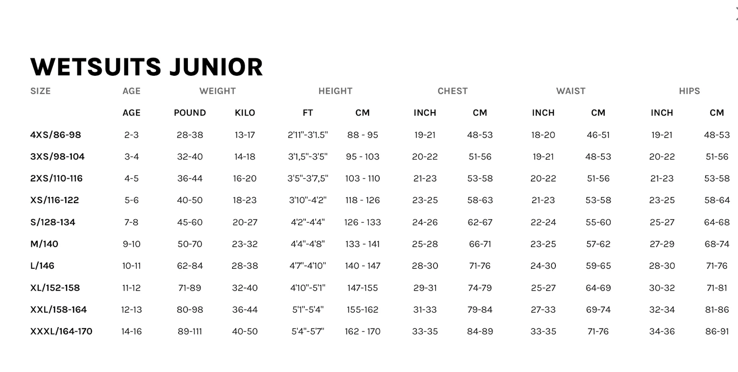 PROLIMIT Rental School Suit JR 4mm GBS - 3