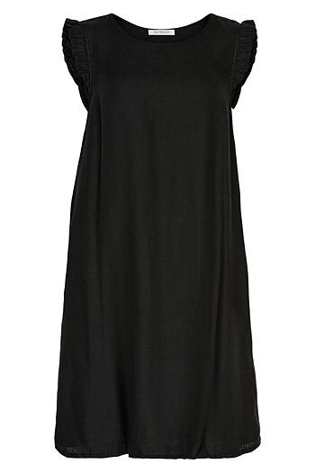  In Front - Lino Dress Black 