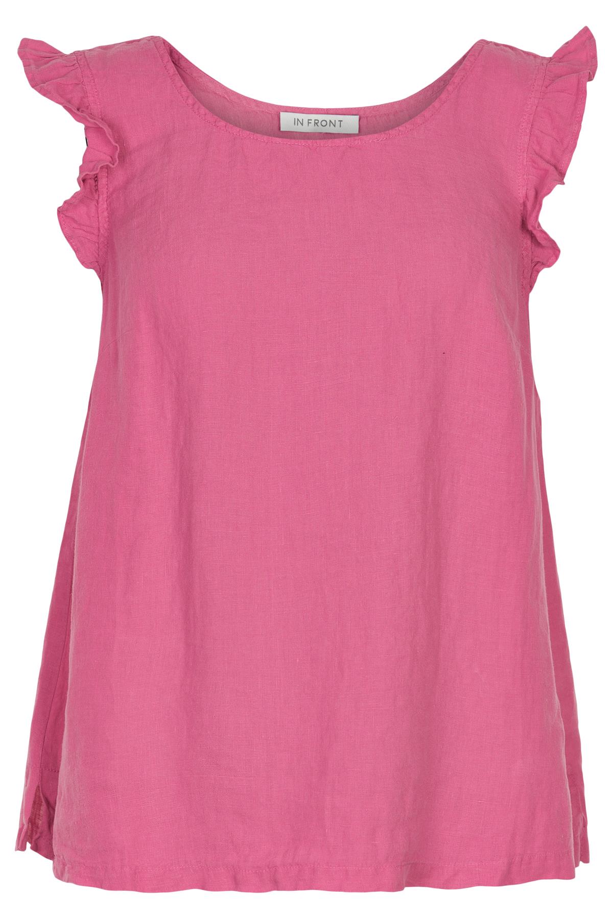  In Front - Lino Top White & Pink - 2